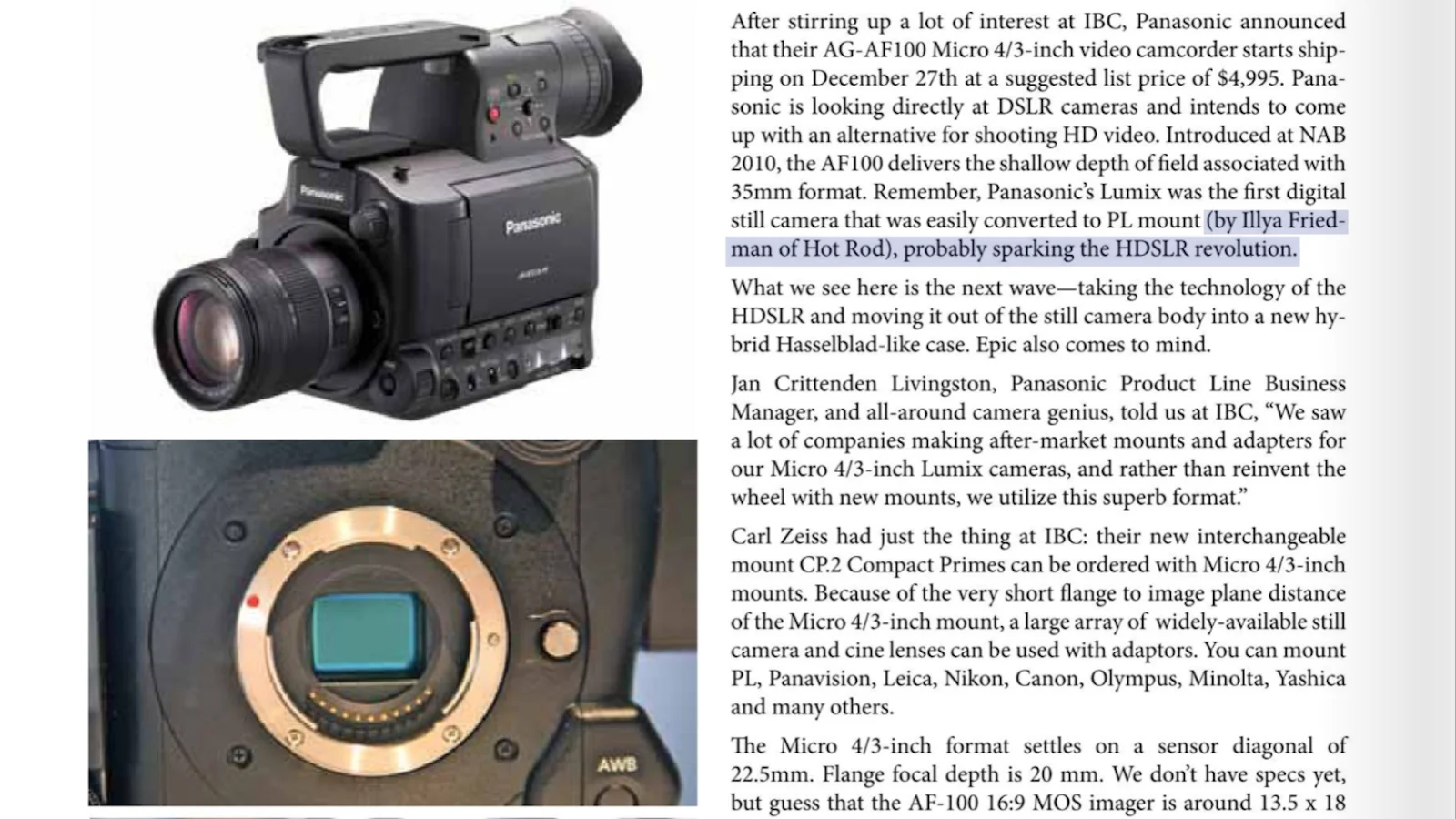 Sparking the HDSLR Revolution - Film & Digital Times
